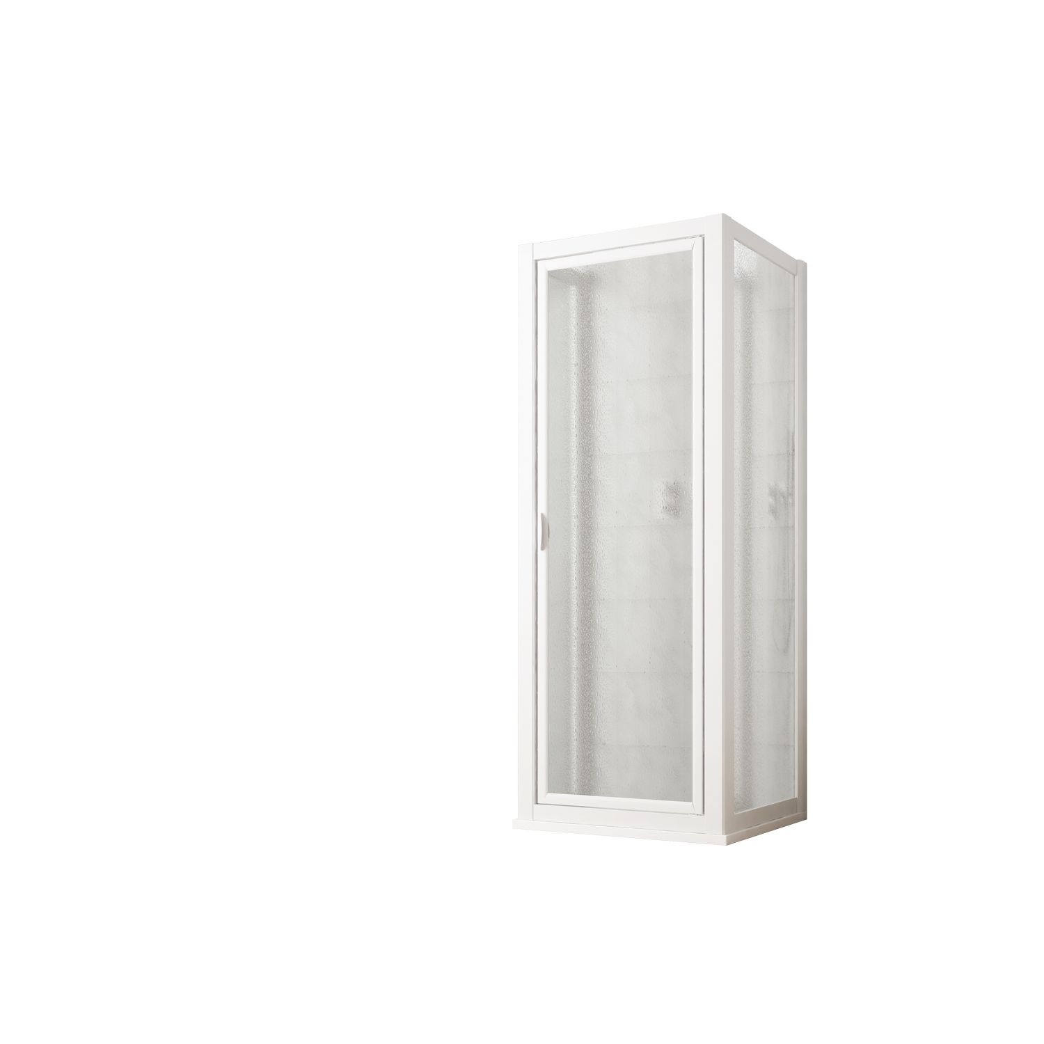 Box Doccia 3 lati 70x70x70 AP. 70 CM H198 trasparente mod. Cristal TRIO 1  Anta