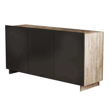 Credenza di colore Antracite e Rovere chiaro mod. Carlile