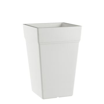 Vaso Quadrato colore Bianco 38x38 CM H 65 CM mod. Stalk