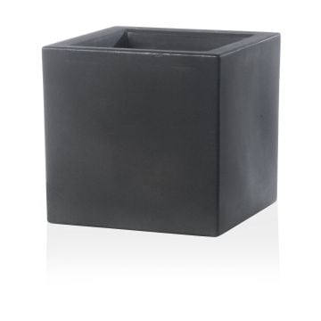 Vaso Quadrato colore Antracite 24,5x24,5 CM H 24,5 mod. Schio Cubo