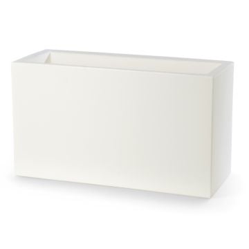 Fioriera Rettangolare colore Bianco 115x50 CM H 50 mod. Schio Cassa