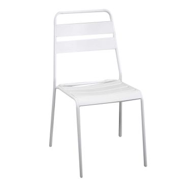 Sedia in Metallo Bianco 50x54 cm 87 cm mod. Rovigo