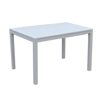 Tavolo in Alluminio Bianco 70x53 cm 75 cm mod. Sullivan